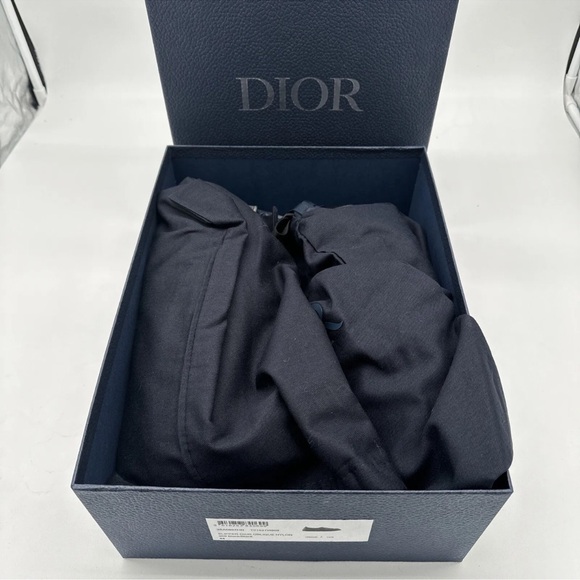 Mens Size 44 Dior Black Oblique Snow Slippers W/ Box Booklet Dust Covers Quilted - Picture 11 of 12